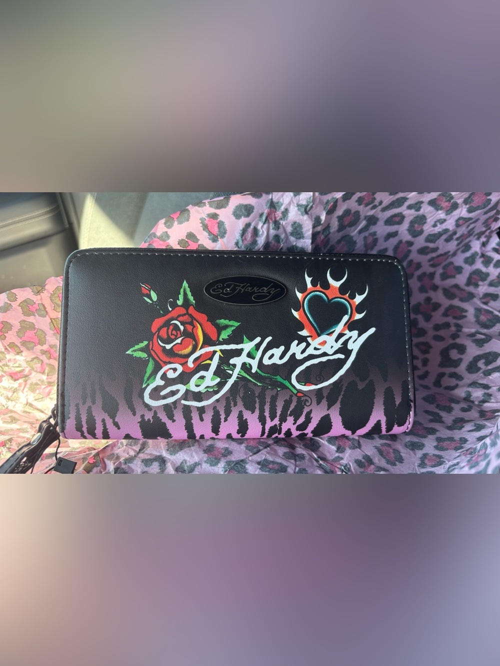 Ed Hardy Wristlet NWT